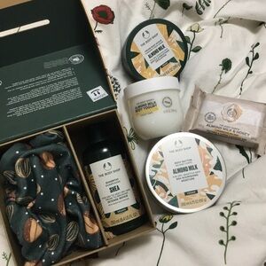 The Body Shop Shea & Almond Milk Body & Hair Care Beauty Bundle